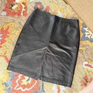 Valerie Stevens Leather Pencil Skirt